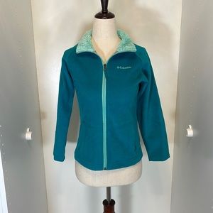 Columbia Teal Fleece with Omni Heat Technology Size Medium 10/12